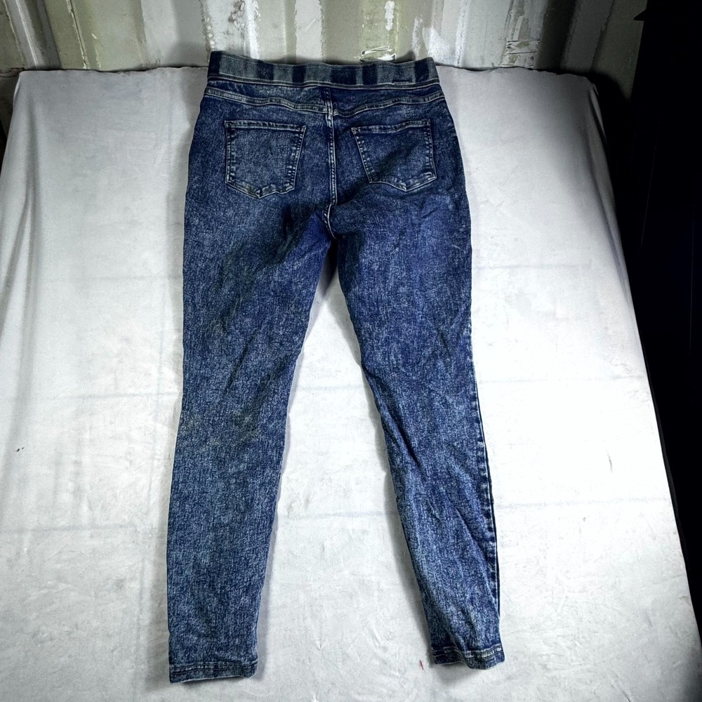 Terra & Sky Jeans Women 0X 14W Blue Acid Wash Skinny Leg Streetwear Pull On